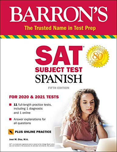 SAT Subject Test Spanish with Online Test