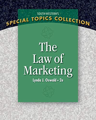 Law of Marketing (Special Topics Collection)