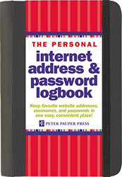 Personal Internet Address & Password Logbook - removable cover band
