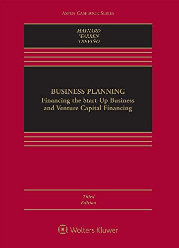 Business Planning: Financing the Start-up Business and Venture Capital