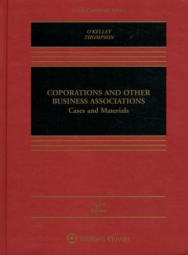 Corporations and Other Business Associations