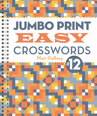 Jumbo Print Easy Crosswords #12 (Large Print Crosswords)