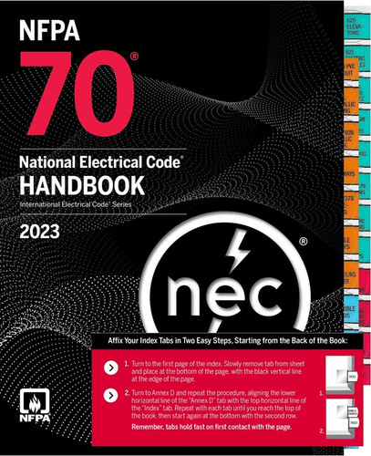 NFPA 70 National Electrical Code Handbook with Tabs