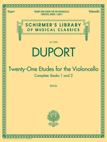 Duport - 21 Etudes for the Violoncello Complete Books 1 & 2 Volume 2095