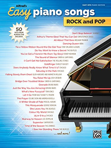 Alfred's Easy Piano Songs -- Rock & Pop
