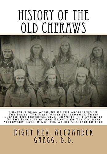 History Of The Old Cheraws