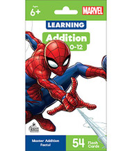 Marvel Addition Flash Cards with Numbers 0-12 Addition Flash Cards