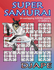 Super Samurai Sudoku: 64 overlapping puzzles 13 grids in 1!