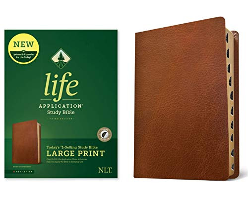Tyndale NLT Life Application Study Bible Large Print - Genuine
