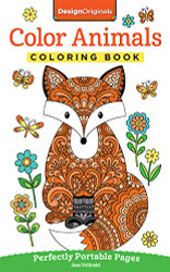 Color Animals Coloring Book: Perfectly Portable Pages - On-the-Go!