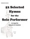52 Selected Hymns for the Solo Performer-clarinet/bass clarinet