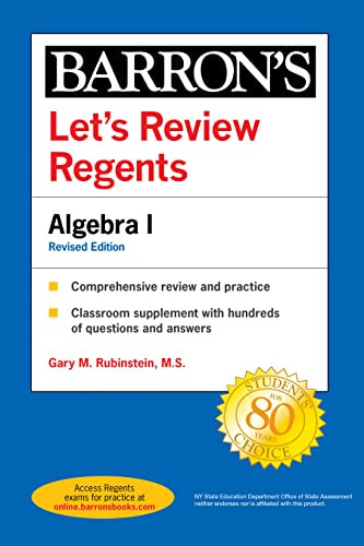 Let's Review Regents: Algebra I (Barron's Regents NY)