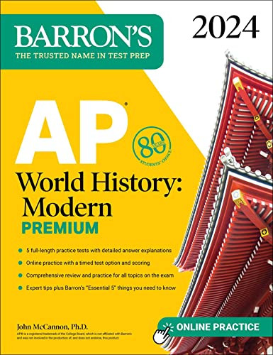 AP World History: Modern Premium 2024: 5 Practice Tests