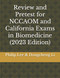 Review and Pretest for NCCAOM and California Exams in Biomedicine