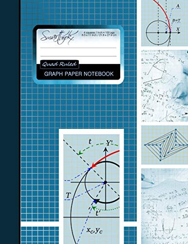 Graph Paper Notebook: Squared Graphing Paper * Blank Quad Ruled