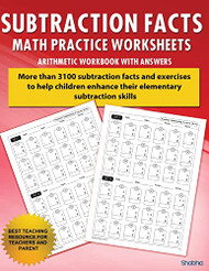 Subtraction Facts Math Practice Worksheet Arithmetic Workbook