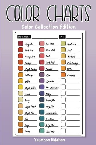 Color Charts: Color Collection Edition: 50 Color Charts to record your