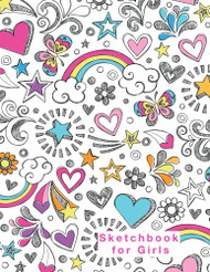 Sketchbook for Girls: Blank Pages 110 pages White paper Sketch
