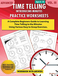 Advanced Time Telling - Introducing Minutes - Practice Worksheets