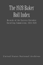1928 Baker Roll: Records of the Eastern Cherokee Enrolling
