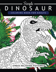 Simple Dinosaur Coloring book for Adults and Kids