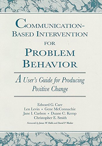 Communication-Based Intervention for Problem Behavior
