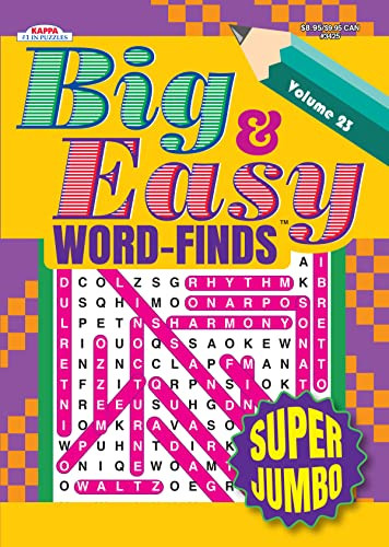 Super Jumbo Big & Easy Word-Finds Puzzle Book-Large Print Word