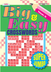 Super Jumbo Big & Easy Crosswords Puzzle Book