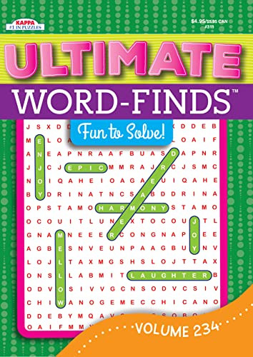 Ultimate Word-Finds Puzzle Book-Word Search Volume 234 Kappa Books Publishers