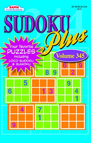 Sudoku Plus Puzzle Book by Kappa Books Publishers