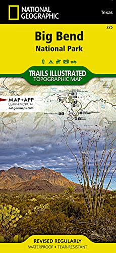 Big Bend National Park Map - National Geographic Trails Illustrated