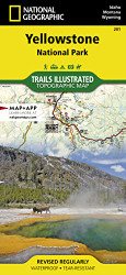Yellowstone National Park Map - National Geographic Trails Illustrated