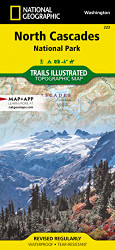 North Cascades National Park Map - National Geographic Trails