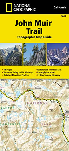 John Muir Trail Topographic Map Guide