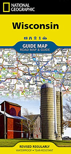 Wisconsin Map (National Geographic Guide Map)