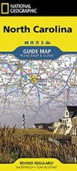 North Carolina Map (National Geographic Guide Map)