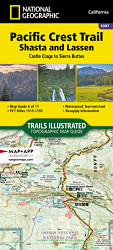 Pacific Crest Trail: Shasta and Lassen Map