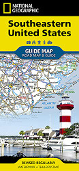 Southeastern USA Map (National Geographic Guide Map)