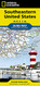 Southeastern USA Map (National Geographic Guide Map)