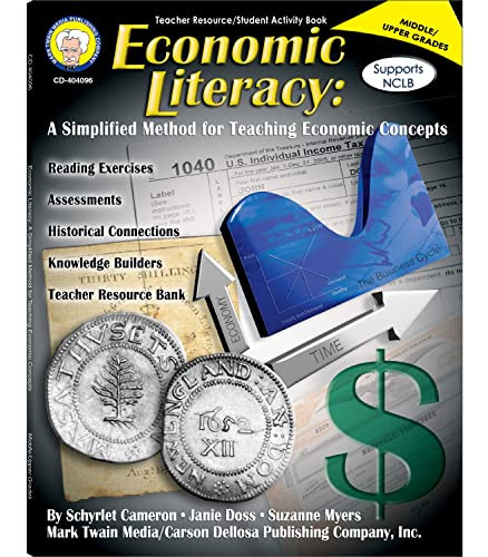 Mark Twain Economic Literacy Economics Workbook Grades 6-12 Financial