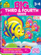 School Zone - Big Third & Fourth Grade Workbook - 320 Pages Ages