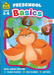School Zone - Preschool Basics Workbook - 64 Pages Ages 3 to 5
