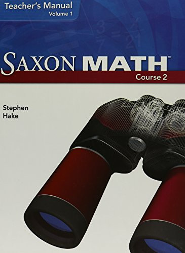 Saxon Math Course 2 volume 1: Teacher Manual