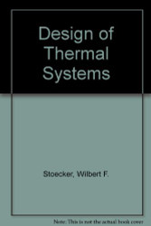 Design Of Thermal Systems