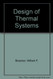 Design Of Thermal Systems