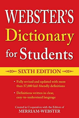 Webster's Dictionary for Students Newest Edition