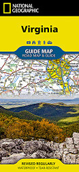Virginia Map (National Geographic Guide Map)
