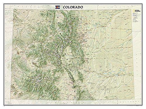National Geographic Colorado Wall Map