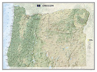 National Geographic Oregon Wall Map