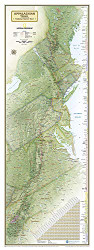 National Geographic Appalachian Trail Wall Map Wall Map - Laminated